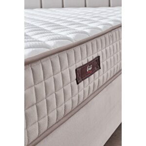 Manolya Modeli Çift Kişilik Antibakteriyel Ortopedik Yatak Paket Yaylı Sistem 140x190 cm