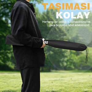 Haegs Ayarlanabilir Tarp Tente Direkleri, 2`li Set, Teleskopik Alüminyum Çadır Gölgelik Branda Direkleri, Kamp Direği Katlanabilir Hafif Karavan Araç Yan Tente Direği  - Turuncu