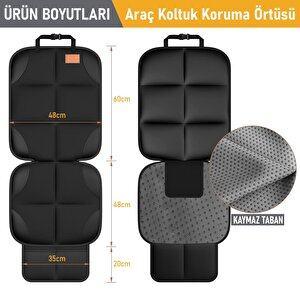 Haegs Oto Koltuk Koruyucu Kılıf, Çocuk Oto Koltuğu Için Koruyucu Örtü, Kalın Pedli Araba Koltuk Minderi Su Geçirmez Evcil Hayvan, Kedi Köpek Araç Koltuk Örtüsü, - Gri Gri