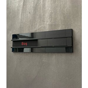 Siyah Basic Özel Seri Dolu&boş Levhası