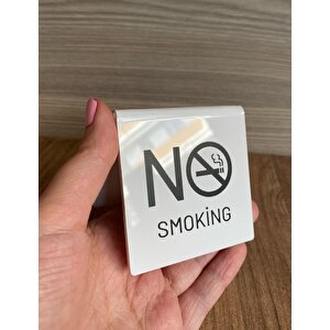 Beyaz Parlak Masaüstü İsimlik Sigara İçilmez (no Smokıng)