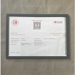 Mat Antrasit Diploma&sertifika Çerçevesi