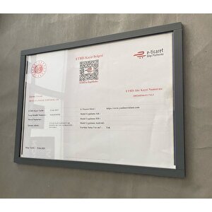 Mat Antrasit Diploma&sertifika Çerçevesi
