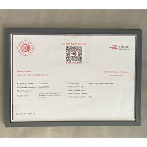 Mat Antrasit Diploma&sertifika Çerçevesi