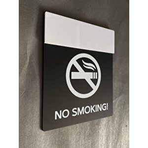 Siyah Mat Seri Sigara İçilmez No Smokıng Uyarı Levhası