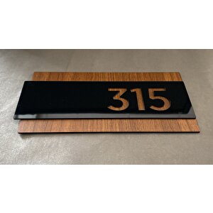 Black Pearl Mdf Serisi Kapı Numarası