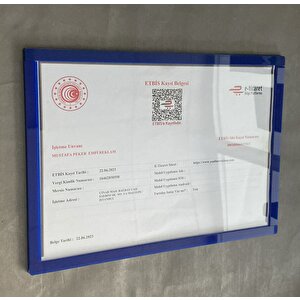 Lacivert Kurumsal A4 Çerçeve Diploma Setifika Çerçevesi