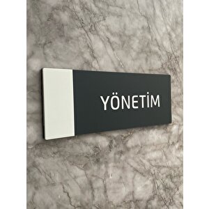 White Klasik Seri Yönetim Kapı İsimliği
