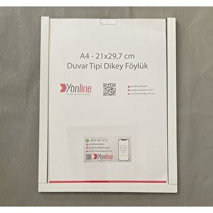 A4 Kolay Değiştirilebilir Beyaz Duvar Ve Kapı Tipi Pleksi Föylük