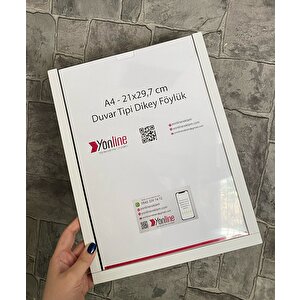 A4 Kolay Değiştirilebilir Beyaz Duvar Ve Kapı Tipi Pleksi Föylük