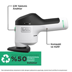 Black & Decker Reviva Revds12c-qw 12v Şarjlı Zımpara Makinesi