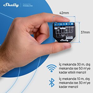 Shelly Plus 2pm Çift Kanal Enerji Ölçer Akıllı Röle