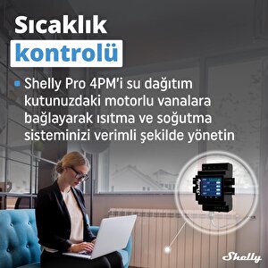 Shelly Pro 4pm Dört Kanal Enerji Ölçer Röle