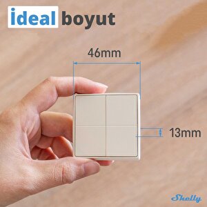 Shelly Blu 4 Butonlu Duvar Anahtarı
