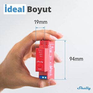 Shelly Pro 1pm Din Ray 1 Kanal Enerji Ölçer Röle
