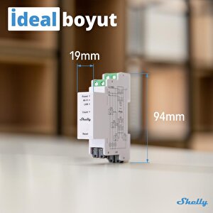Shelly Pro 3em 120a 3 Faz Enerji Ölçer