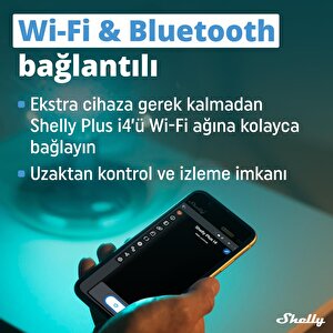 Shelly Plus I4 Dc Dijital Giriş Rölesi