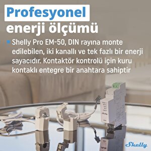 Shelly Pro Em-50 1 Faz Enerji Ölçer