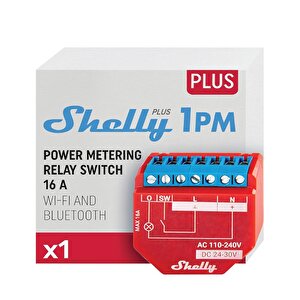 Shelly Plus 1pm Tek Kanal Enerji Ölçer Akıllı Röle