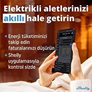 Shelly Plus 1pm Tek Kanal Enerji Ölçer Akıllı Röle