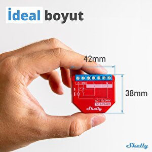 Shelly Plus 1pm Tek Kanal Enerji Ölçer Akıllı Röle