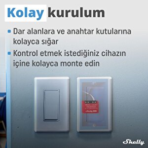 Shelly 1pm Mini Gen3 Enerji Ölçer Röle