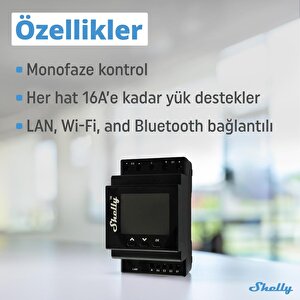 Shelly Pro Dual Çift Motorlu Panjur Kontrol Rölesi
