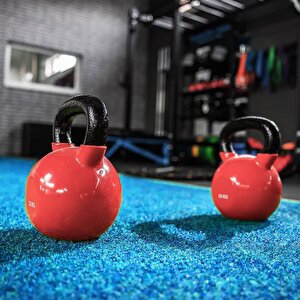 Çim Halı Suni Yapay 7 Mm Hav Yüksekliği Dekoratif  Kesme Kaymaz Balkon Bahçe Teras Mavi Renkli Halı 200x850 cm