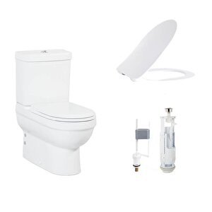 Vitroya Duvara Sıfır Klozet + Rezervuar + Vitra İç Takım + Yavaş Kapanır Kapak Set