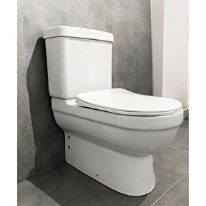 Creavit Vitroya Duvara Sıfır Klozet + Rezervuar + Vitra İç Takım + Yavaş Kapanır Kapak Set