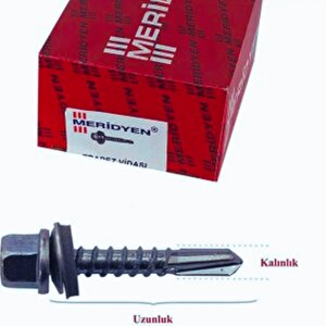 Trapez Çatı Vidası 5.5x65 200 Lü Paket