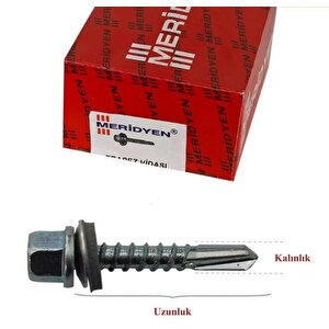 Trapez Çatı Vidası 5.5x75 12mm 200 Lü