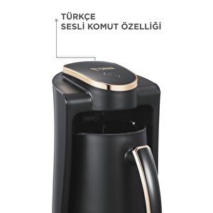 201 Sesli Komut Kahve Makinesi Türk Kahvesi 250ml 4 Fincan Kapasiteli