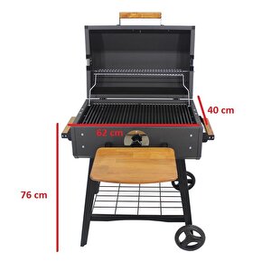 Grillmate Gb60 Standlı Tekerlekli 60cm Kömürlü Barbekü Mangal