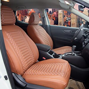 Bmw 3 Serisi 320td Uyumlu Full Deri Oto Koltuk Kılıfı Ön Arka Set Tarçın Exclusıve Model