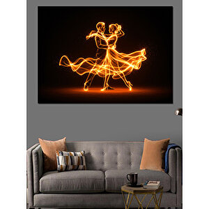 Işıkla Dans Edenler Dekoratif Kanvas - Mdf Ahşap Tablo 25x35 cm