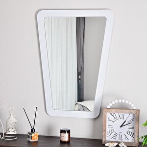 Dfn Wood Atria 80x60 Cm Dekoratif Konsol Aynası Beyaz 80x60 cm