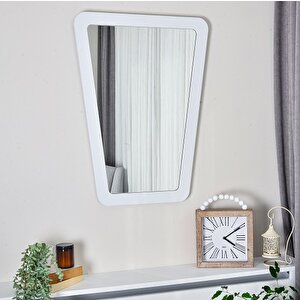 Dfn Wood Atria 80x60 Cm Dekoratif Konsol Aynası Beyaz 80x60 cm