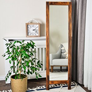 Dfn Wood Ligna 160 X 60 Cm Ahşap Dekoratif Ayaklı Boy Aynası 160x60 cm