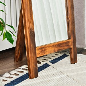 Dfn Wood Ligna 160 X 60 Cm Ahşap Dekoratif Ayaklı Boy Aynası 160x60 cm