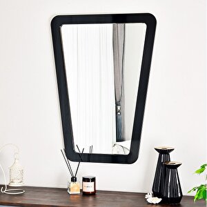 Dfn Wood Atria 90x68 Cm Dekoratif Konsol Aynası Siyah 90x70 cm