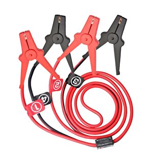 Ml4002 6v/12v/24v 500amper 2,5metre 10mm² Akü Takviye Kablosu