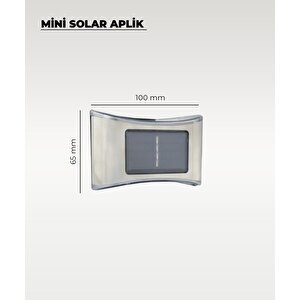 Mini Oval Solar Aplik Gün Işığı - 4 Adet