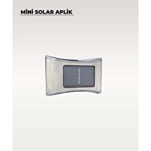 Mini Oval Solar Aplik Gün Işığı - 4 Adet