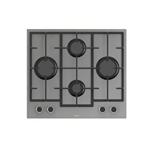 Fryart & Steamart Gri Cam Ankastre Set D088 - Ln388 Döküm Izgaralı Önden Düğmeli Ocak - Xe64cpr Buharli Fırın