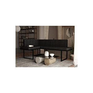 Papatya Köşe Takimi Si̇yah (mutfak,bahçe,balkon,oturma Odasi) Siyah