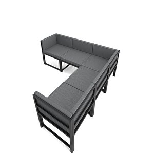 Doruk 5'li Köşe Takımı Gri (mutfak,bahçe,balkon,oturma Odasi)