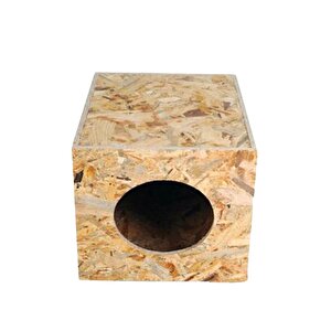 Reyo Kedi Evi Dış Ortam Uygun Ahşap Kedi Evi 34x27x24 Cm Sokak Hayvanları İçin
