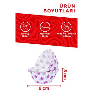 100 Lü Renkli Muffin Cupcake Kâğıdı Mıt1137