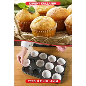 100 Lü Renkli Muffin Cupcake Kâğıdı Mıt1137